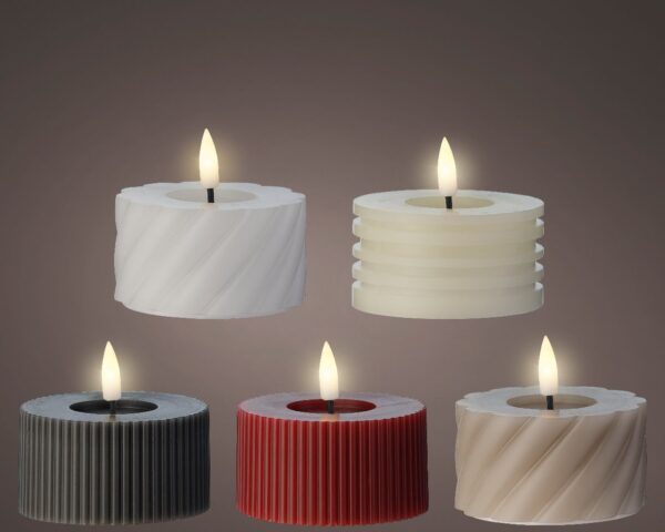 Led küünal soe valge Ø7,5x h6,5cm erinevad 1tk