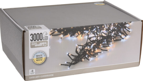 Valguskett soe ja külm valge 22m 3000LED IP44