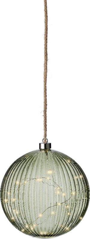 Valguspall soe valge, roheline patareid 40LED Ø20cm