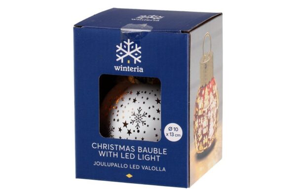 Dekoratsioon LED kuuseehe Stars valge Ø10cm