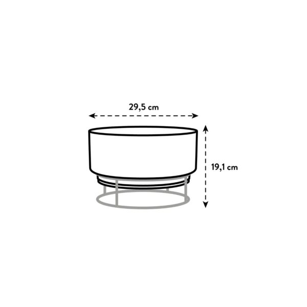 Lillepott B.for Studio Ø30x h19cm hall madal raam