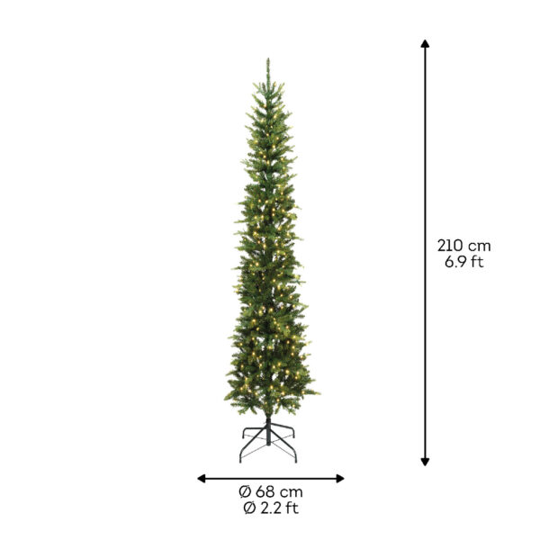 Kunstkuusk Slim LED tuledega 210cm