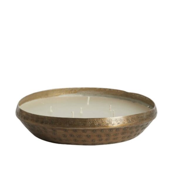 Küünal Abba kausis, kuldne Ø20x h4,5cm