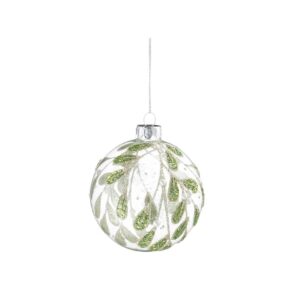 Klaaskuul rohelised lehed läbipaistev Ø8cm