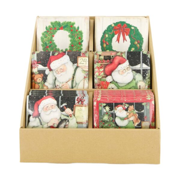 Tassialus jõuluvana 10,8x10,8x h0,7cm erinevad 1tk