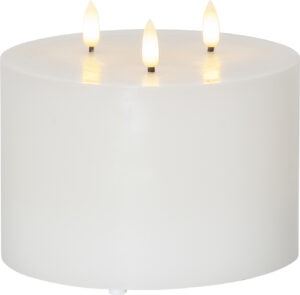 LED küünal Flemme valge Ø15x h13cm