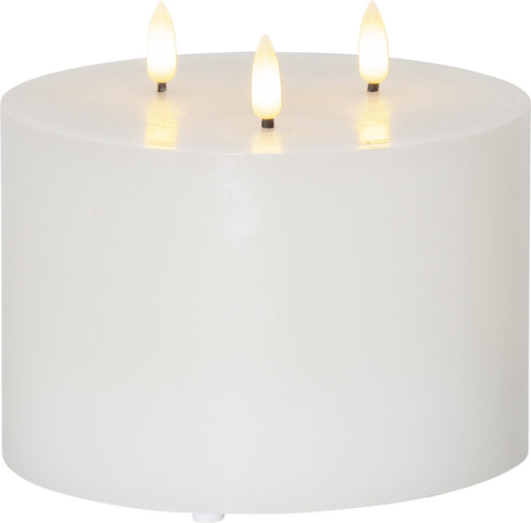 LED küünal Flemme valge Ø15x h13cm