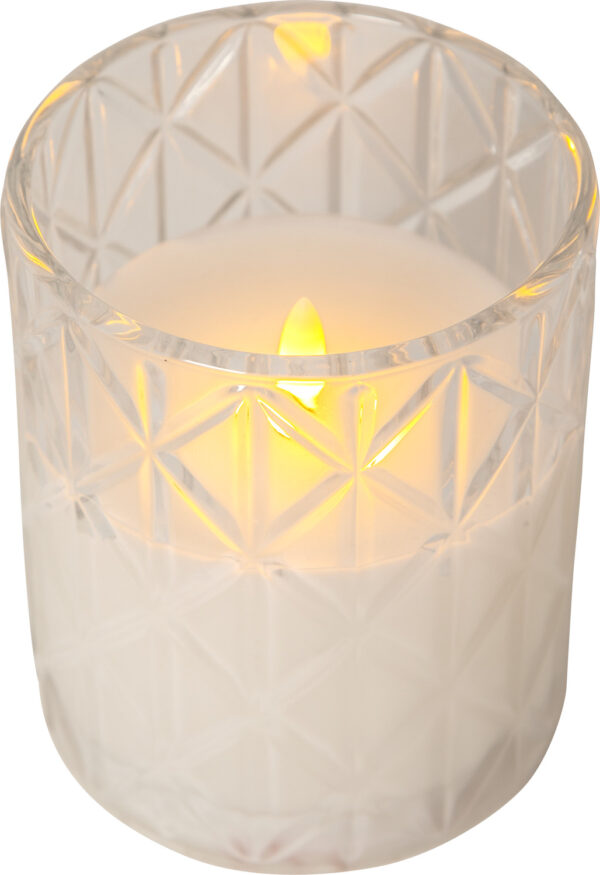 LED küünal Romb läbipaistev Ø10x h12,5cm