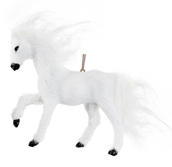 Kuuseehe hobune valge 16cm