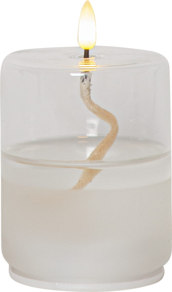 LED õlilamp Float läbipaistev Ø8x h13cm