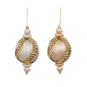 Kuuseehe tilk kuldsete lehtedega Ø8x h8cm värvivalik 1tk