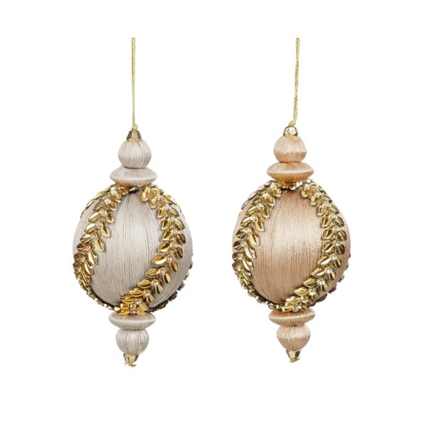 Kuuseehe tilk kuldsete lehtedega Ø8x h8cm värvivalik 1tk