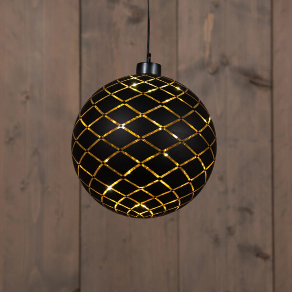 Valguspall jooned soe valge Ø15cm 12LED