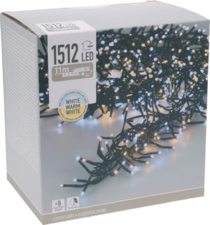 Valguskett soe ja külm valge 11m 1512LED IP44
