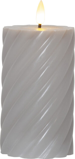 LED küünal Swirl hall Ø7,5x h15cm