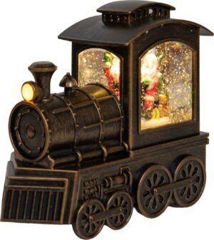 Jõulurong jõuluvanaga soe valge 18x8x h16cm