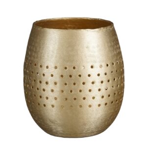 Küünlahoidja Kyan kuldne Ø15,5x h16,5cm