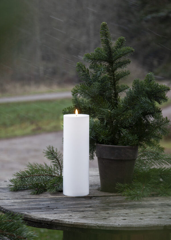 Led küünal valge Ø10x h32,5cm IP44