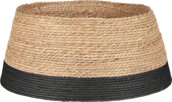 Kuuseseelik punutud must Ø58x h26cm