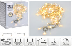 Valguskett soe valge 24m 320LED IP44