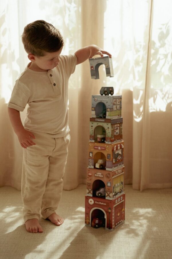 Little Dutch Ladumisklotsid koos autodega FSC