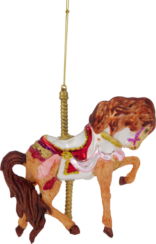 Kuusehe klaasist hobune 12,3x3,8x h11,5cm erinevad 1tk