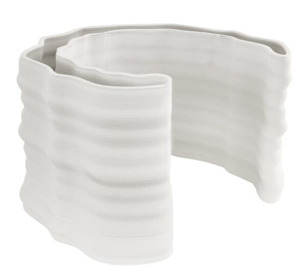 Vaas Poolkuu valge 22,5x25x h14,5cm