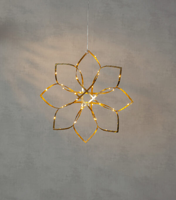 Rippuv dekoratsioon Amaze soe valge 40x6x h40cm 48LED