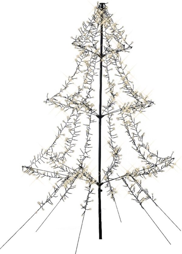 Dekoratiivpuu metallist soe valge 1200LED IP44 Ø130x h200cm