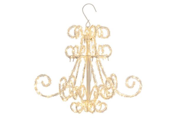 Led lühter riputatav soe valge 40x40x h40cm 204LED IP44