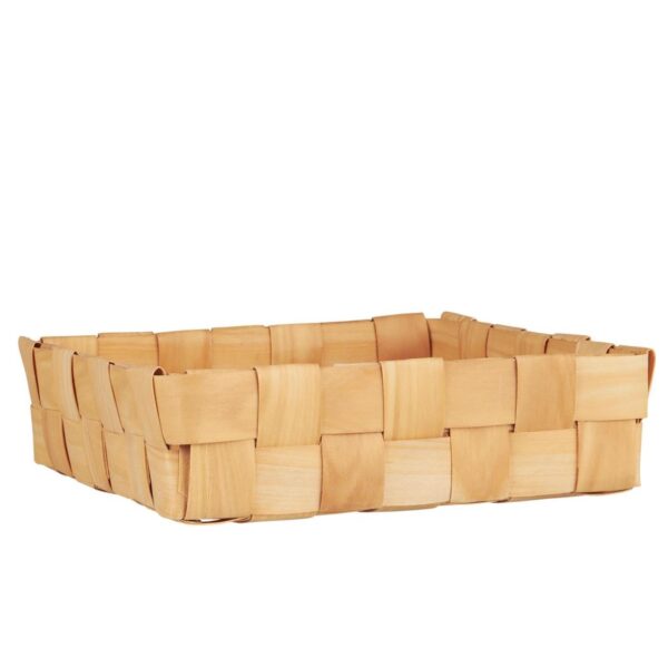 Laastukorv pruun 24x24x h6cm