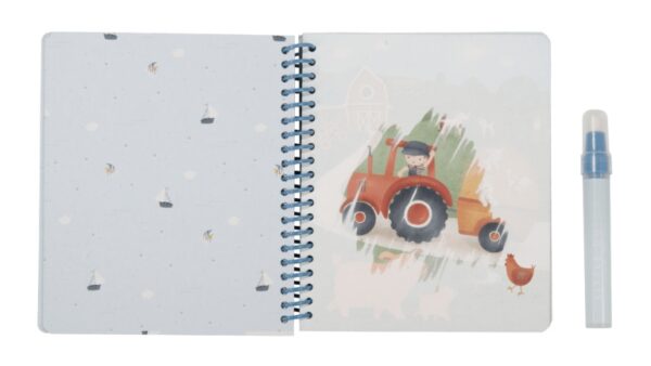 Little Dutch veepliiatsiga värviraamat Jim & Friends