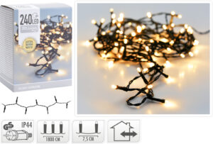 Valguskett soe valge 18m 240LED IP44