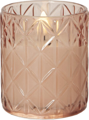 LED küünal Romb roosa Ø8,5x h10cm