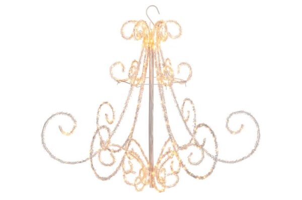 Led lühter riputatav soe valge 76x76x h60cm 540LED IP44