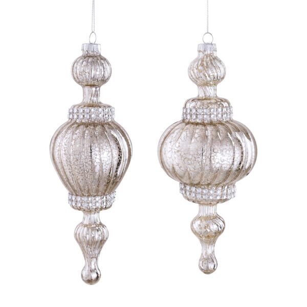 Kuuseehe kaastilk hõbedane Ø9x h20,5cm erinevad 1tk