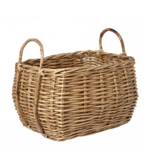 Korv Asta pruun, punutud 43x35x h39cm