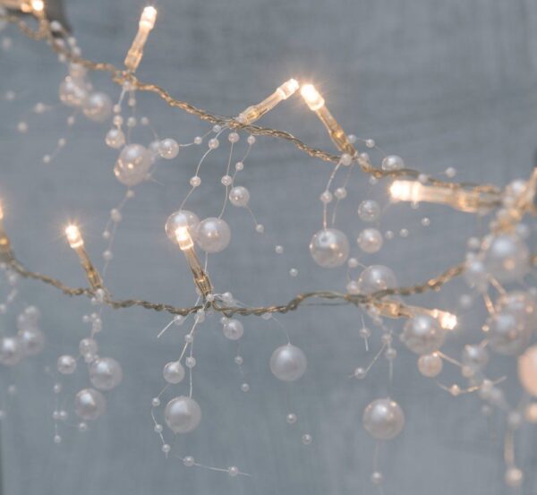 Pärlikett soe valge 2m 20LED