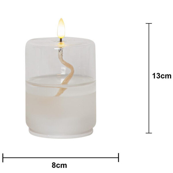 LED õlilamp Float läbipaistev Ø8x h13cm