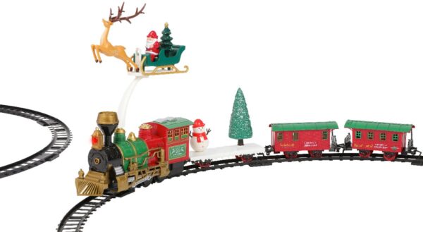 Rong raudteel jõuluvana katusel LED soe valge 90x90x h10cm