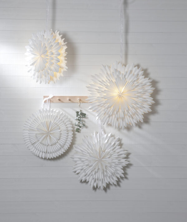 Täht paberist Frost valge 50x23x h50cm