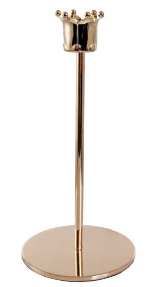Küünlajalg CH kroon kuldne Ø8x h17cm