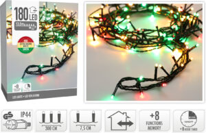 Valguskett kolmevärviline 13,5m 180LED IP44
