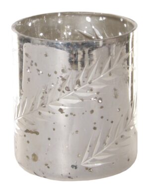 Küünlahoidja Rye hõbedane Ø7,5x h8cm