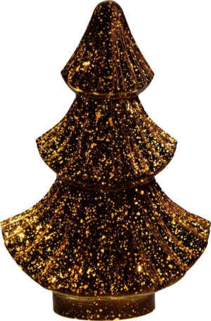 Led kuusk klaasist pruun 15,5×9,5x24cm 10LED