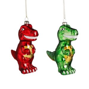 Kuuseehe klaasist dinosaurus 10×4,5x h12cm värvivalik 1tk