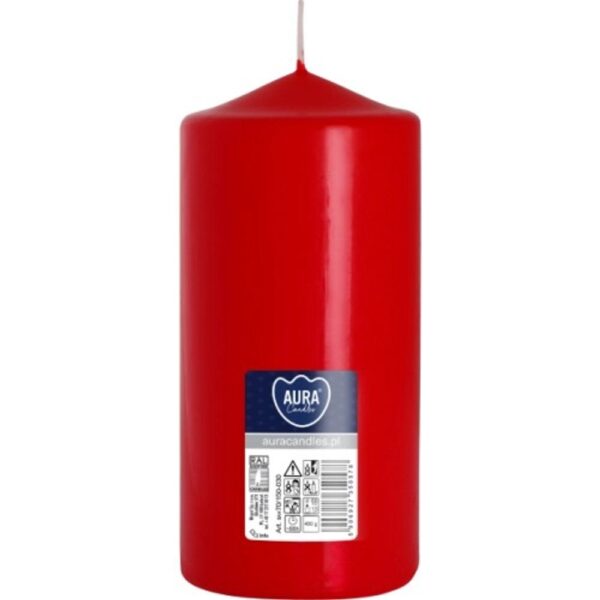 Küünal punane 66h Ø7x h15cm