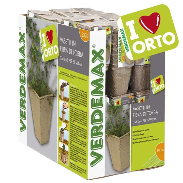 Turbapott 5x5x h6cm 10tk/kmpl