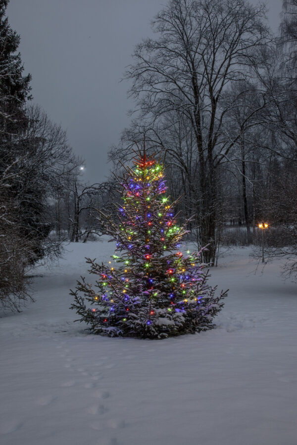 Valguskett kuusele värviline 2m 160LED IP44