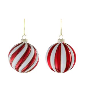 Klaaskuul Candy punane Ø8cm erinevad 1tk